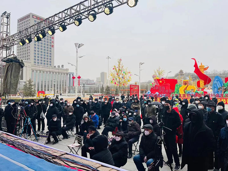 【新春走基层】甘肃平凉举行“赞颂二十大·礼赞新平凉”戏曲惠民活动